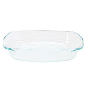Soho Lounge Carnegie Hill 16 inch x 11 Inch x 3.1 Inch Tempered Glass Multi-Purpose Pan with Built-in Handles
