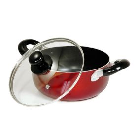 Better Chef 10-Quart Aluminum Dutch Oven in Red
