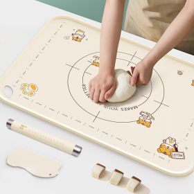 34x24 Inch Extra Thick Silicone Pastry Board, Silicone Baking Mat with Measurements, Non-slip Silicone Mat, Kneading Counter Mat