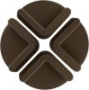 Silicone Non-Slip Cutting Board Feet, Reusable Removable Chopping Boards Feet for Home Kitchen Countertops (Brown)