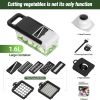 12-in-1 Vegetable Chopper, 7 Blades Veggie Chopper with Container and Lid, Dicer, Slicer, Multifunctional Kitchen Gadgets