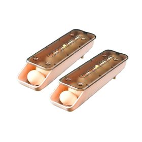 2Pcs/Set Automatic Eggs Storage Box Refrigerator Egg Dispenser (Color: As pic show, Type: Style C)