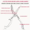 "2-Piece German Stainless Steel Kitchen Scissors Set - Industrial Strength for Meat Prep & Vegetable Chopping"