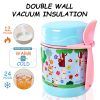 Insulated Lunch Boxes, Insulated lunch box for kids, Double Wall Vacuum Insulation & Exquisite 3D Pattern Design, For School Or Office, Christmas Gift