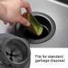 Garbage Disposal Flange and Stopper, Durable Gunmetal Black/Gray Stainless Steel Kitchen Sink Flange with Nano Surface